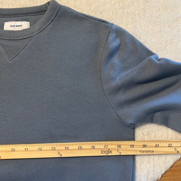 Old Navy Mens Gray Fleece Cotton Polyester Blend Long Sleeve Sweater Size Small - Picture 9 of 10